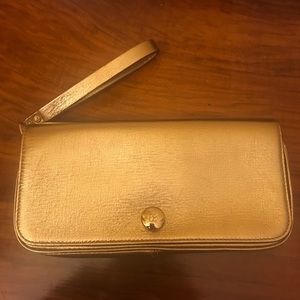 Kate Spade Gold wristlet
